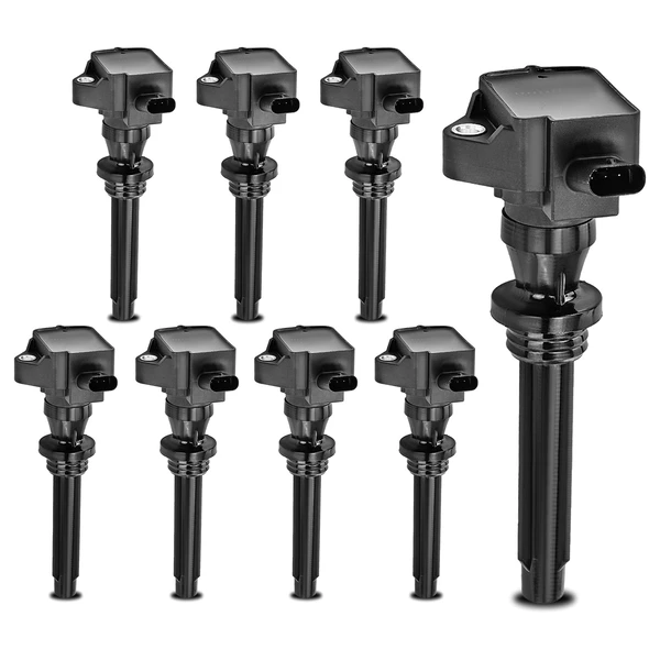 2019-2020 2022-2023 Jaguar F-Pace A Set of 8-Pc Ignition Coil 3-Pin Terminal Oval A-Premium APIC0860