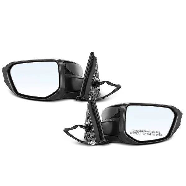 Driver & Passenger Mirror, Power Adjustment, Manual Folding, Black A-Premium APMI091
