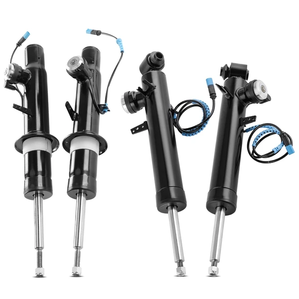4 Pcs Front & Rear Air Suspension Shock Absorber with Electric for BMW F15 F16 X5 X6
