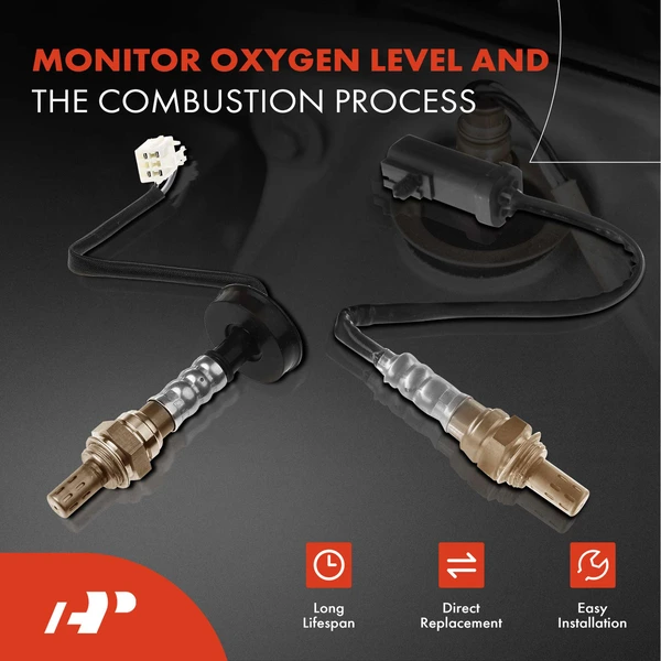 2-Pc Oxygen Sensor Upstream & Downstream 4-Pin A-Premium APOS0967