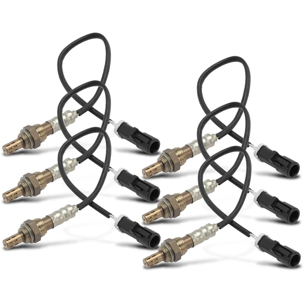6-Pc Oxygen Sensor Upstream & Downstream & Center 4-Pin A-Premium APOS1100