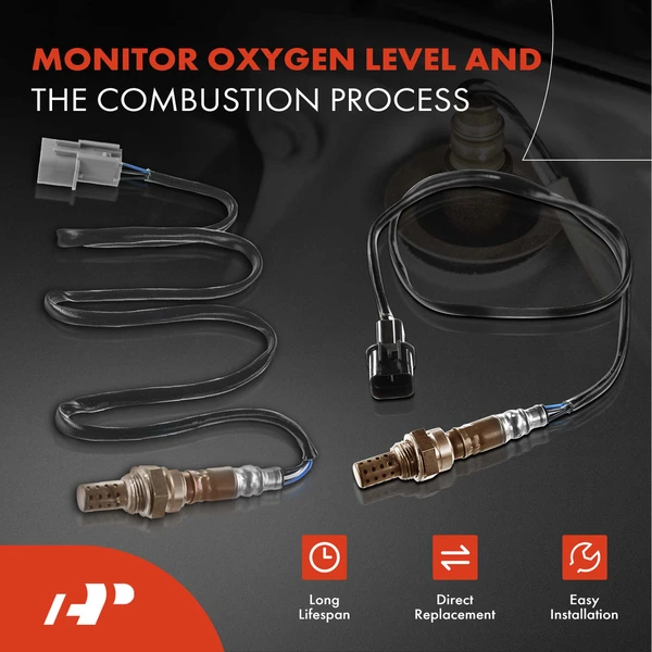 2-Pc Oxygen Sensor Upstream & Downstream Rear 4-Pin A-Premium APOS0972