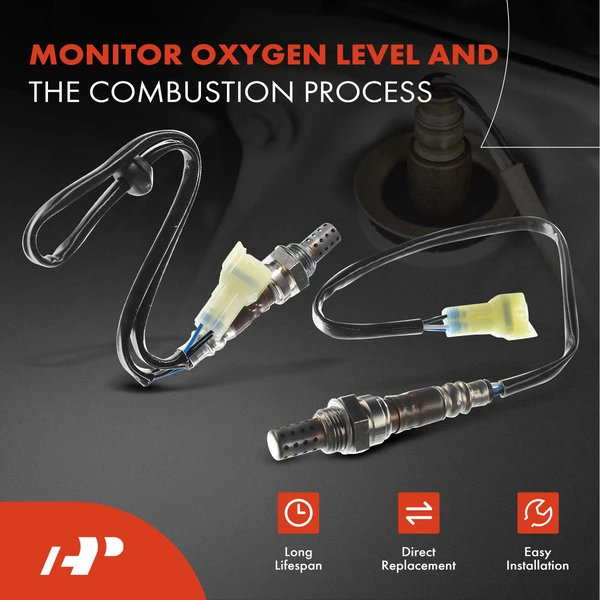 2-Pc Oxygen Sensor Upstream & Downstream 4-Pin A-Premium APOS0937