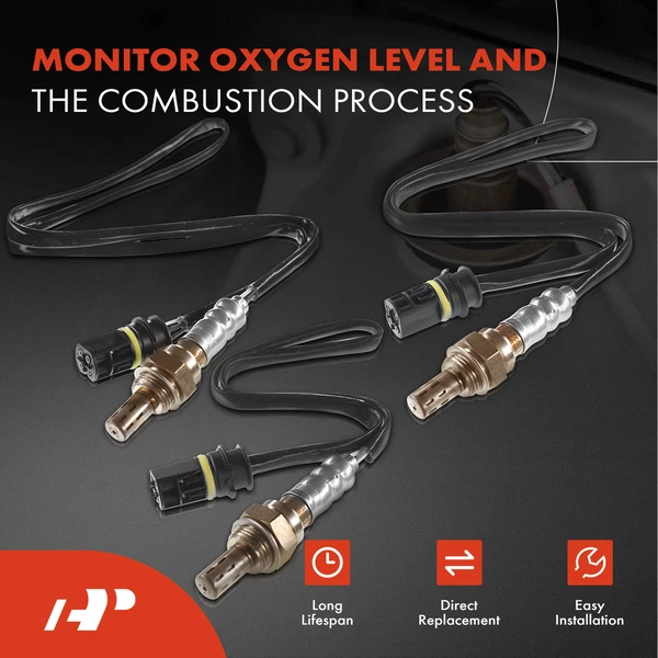 4-Pc Oxygen Sensor Upstream & Downstream 4-Pin A-Premium APOS0951