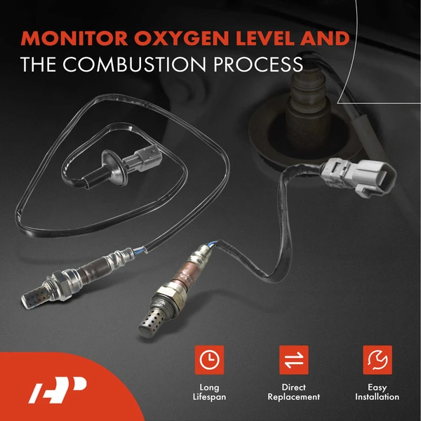 2-Pc Oxygen Sensor Downstream Driver & Passenger 4-Pin A-Premium APOS0984
