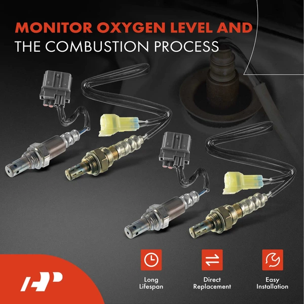 4-Pc Oxygen Sensor Upstream & Downstream 4-Pin A-Premium APOS1114