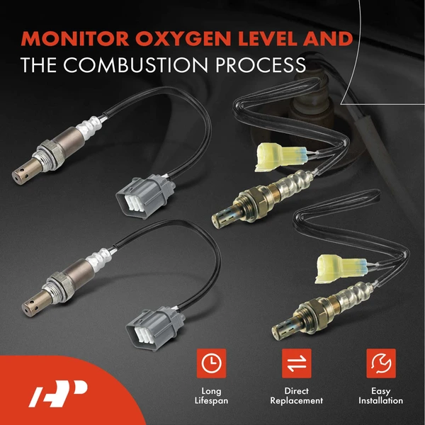 4-Pc Oxygen Sensor Upstream & Downstream 4-Pin A-Premium APOS0999