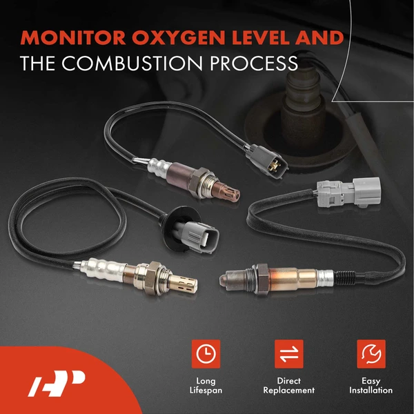 4-Pc Oxygen Sensor Upstream & Downstream 4-Pin A-Premium APOS1118