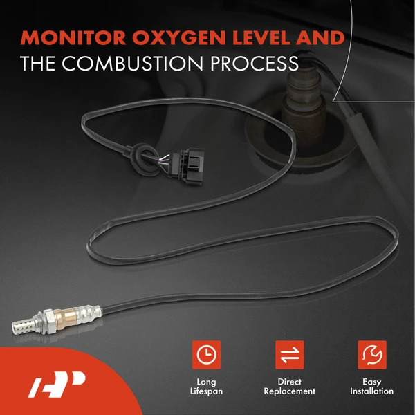 2-Pc Oxygen Sensor Downstream Driver & Passenger 4-Pin A-Premium APOS1766