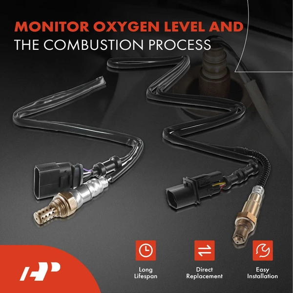 2-Pc Oxygen Sensor Upstream & Downstream 6(Upstream); 4(Downstream)-Pin A-Premium APOS1125