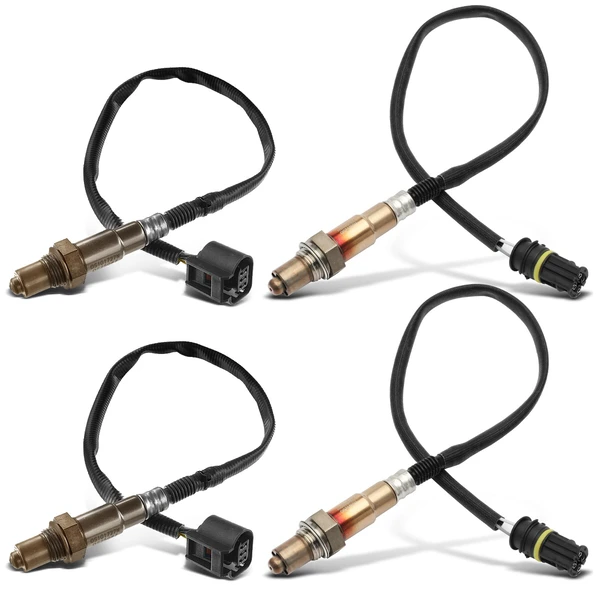 2012-2018 BMW M6 4-Pc Oxygen Sensor Upstream & Downstream 5(Upstream); 4(Downstream)-Pin A-Premium APOS1150