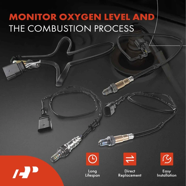 4-Pc Oxygen Sensor Upstream & Downstream 6(Upstream); 4(Downstream)-Pin A-Premium APOS1798