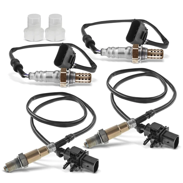 2006-2008 Volkswagen Beetle 4-Pc Oxygen Sensor Upstream & Downstream 6(Upstream); 4(Downstream)-Pin A-Premium APOS1163