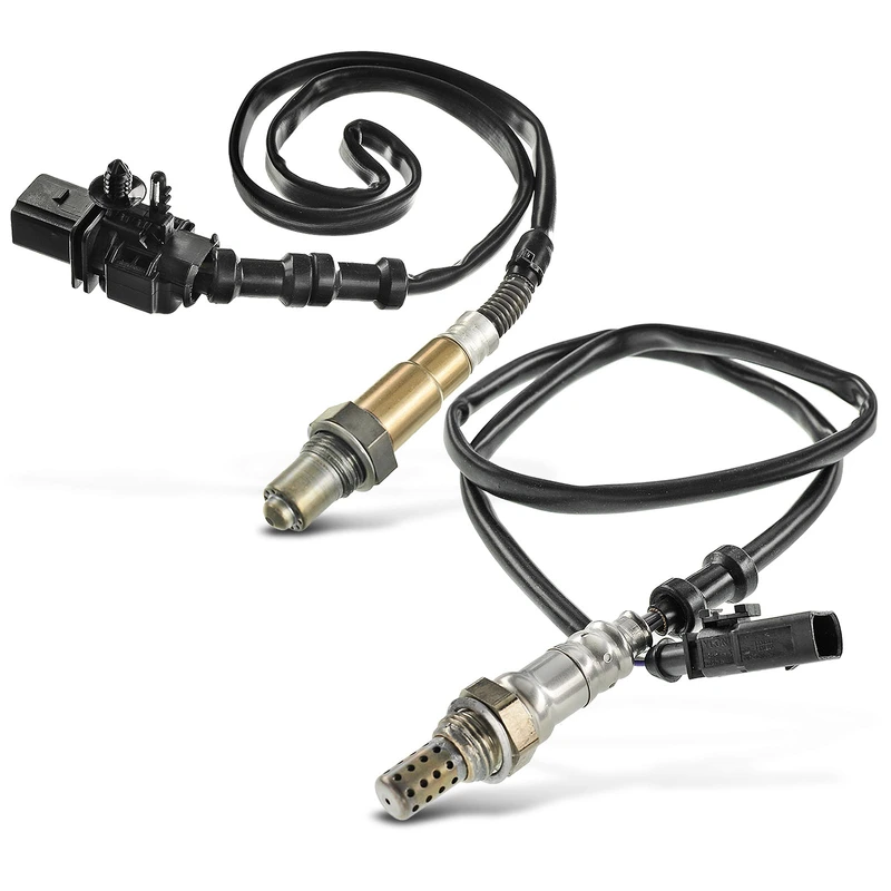 2 Pcs Upstream & Downstream O2 Oxygen Sensor for Audi A4 Quattro 2009-2016 Q5 A5 A6