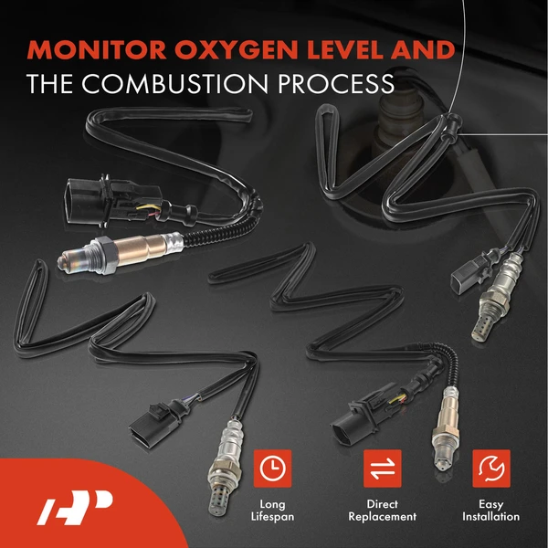 4-Pc Oxygen Sensor Upstream & Downstream 6(Upstream); 4(Downstream)-Pin A-Premium APOS1188