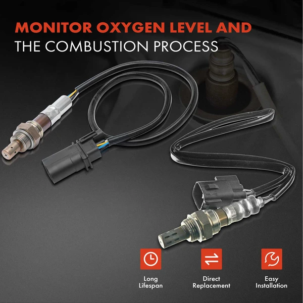 2-Pc Oxygen Sensor Upstream & Downstream 6(Upstream); 4(Downstream)-Pin A-Premium APOS1224