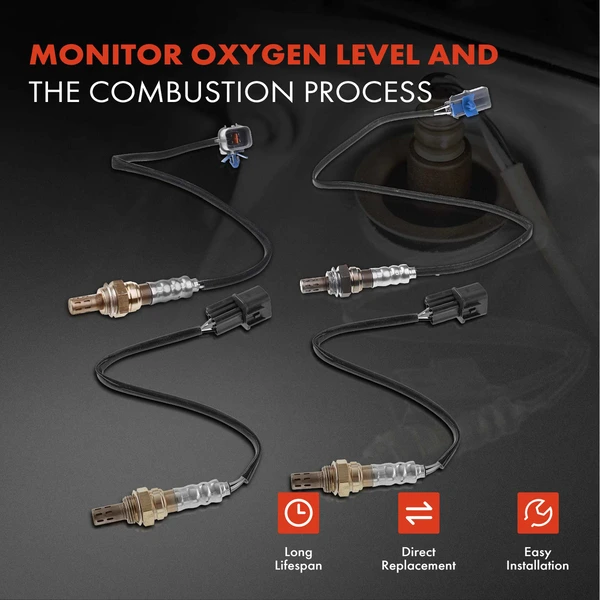 4-Pc Oxygen Sensor Upstream & Downstream 4-Pin A-Premium APOS1595