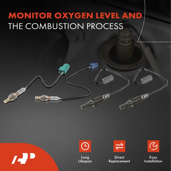 4-Pc Oxygen Sensor Upstream & Downstream 4-Pin A-Premium APOS0916