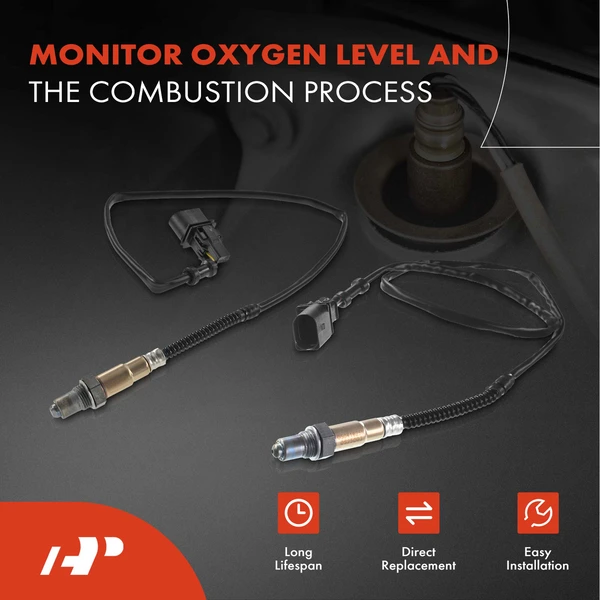 2-Pc Oxygen Sensor 6-Pin A-Premium APOS1244