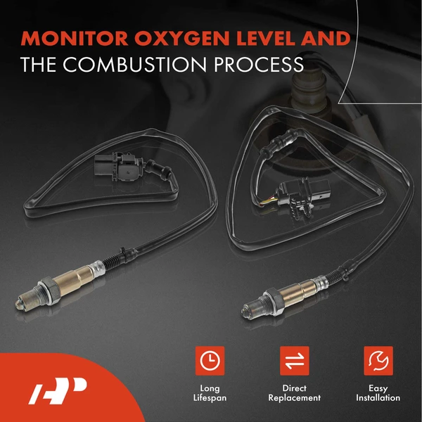 2-Pc Oxygen Sensor Upstream Driver & Passenger 6-Pin A-Premium APOS1763