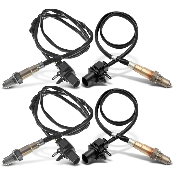 2008-2009 Audi S8 4-Pc Oxygen Sensor Upstream 6-Pin A-Premium APOS1796