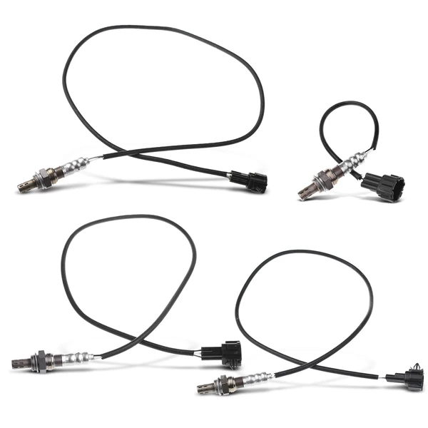 2004 Nissan Frontier 4-Pc Oxygen Sensor Upstream & Downstream 3(Upstream); 4(Downstream)-Pin A-Premium APOS1799