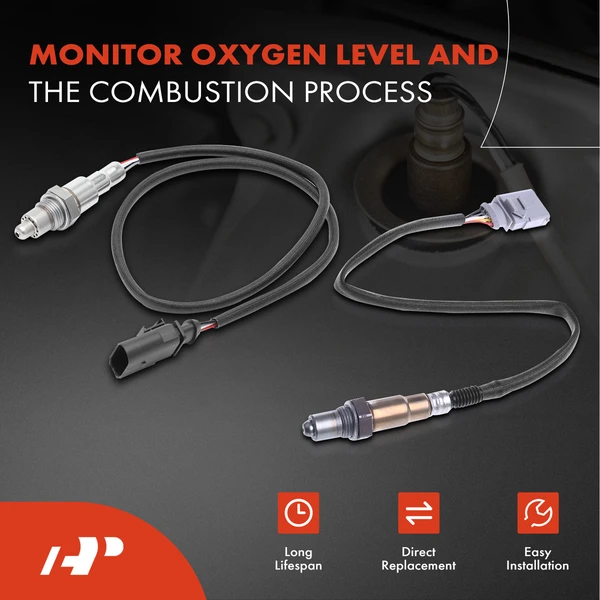 2-Pc Oxygen Sensor Upstream & Downstream 5(Upstream); 4(Downstream)-Pin A-Premium APOS1316