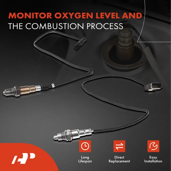 2-Pc Oxygen Sensor Upstream & Downstream 5(Upstream); 4(Downstream)-Pin A-Premium APOS1323
