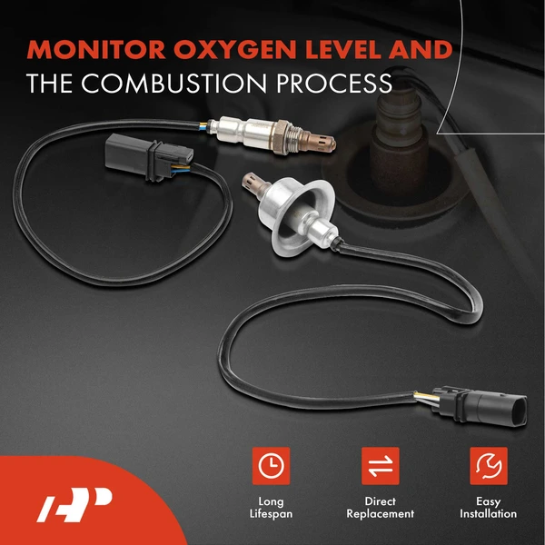 2-Pc Oxygen Sensor Upstream Driver & Passenger 6-Pin A-Premium APOS1331