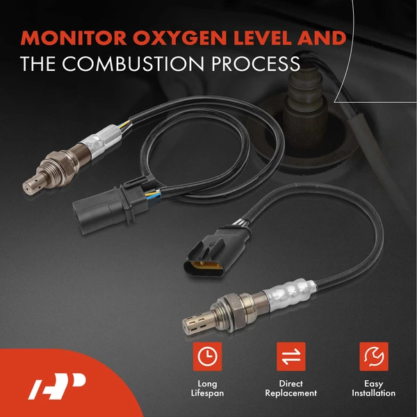 2-Pc Oxygen Sensor Upstream & Downstream 6(Upstream); 4(Downstream)-Pin A-Premium APOS1291