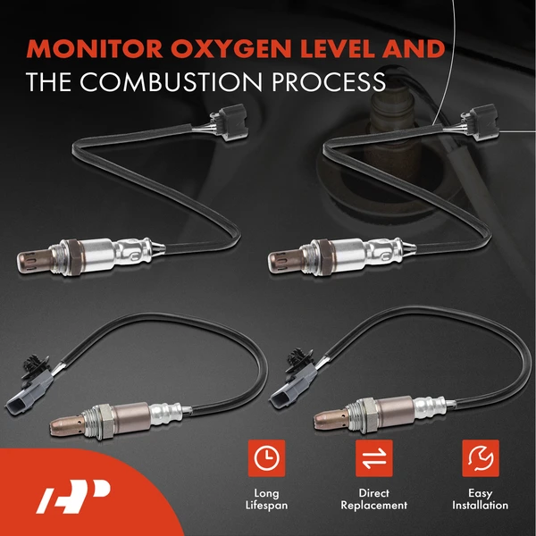 4-Pc Oxygen Sensor Upstream & Downstream 4-Pin A-Premium APOS1298
