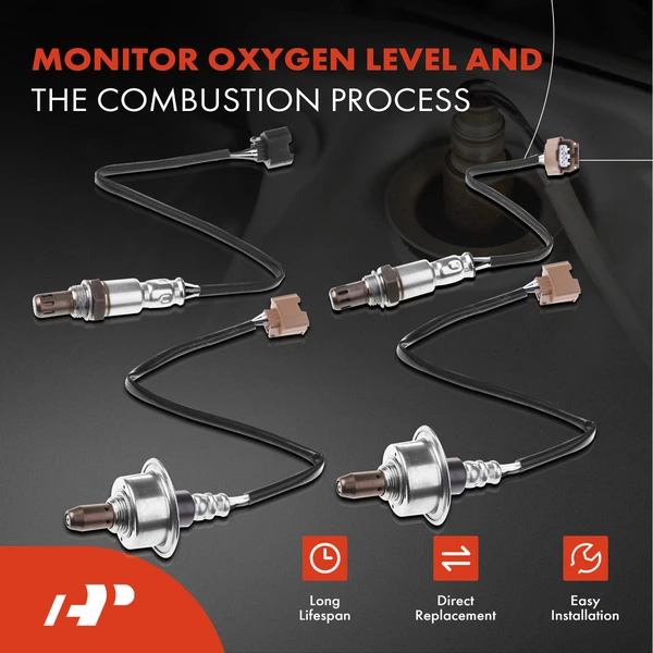 4-Pc Oxygen Sensor Upstream & Downstream 4-Pin A-Premium APOS1294