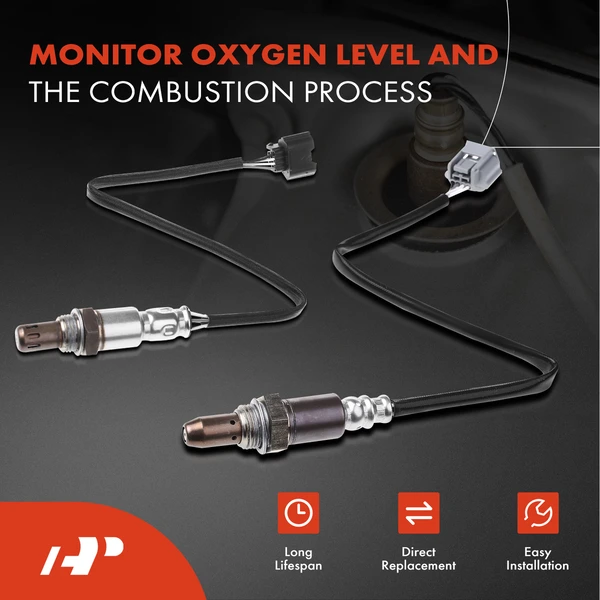 2-Pc Oxygen Sensor Upstream & Downstream 4-Pin A-Premium APOS1296