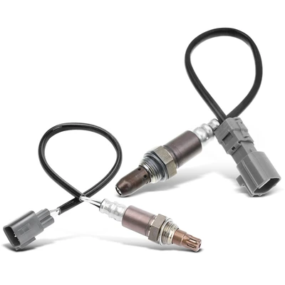 2 Pcs Upstream Front & Rear O2 Oxygen Sensor