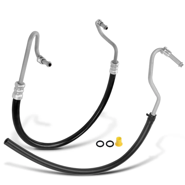 2 Pcs Power Steering Pressure & Return Hose Assembly for Dodge Ram 1500 2500 3500 5.2L 5.9L