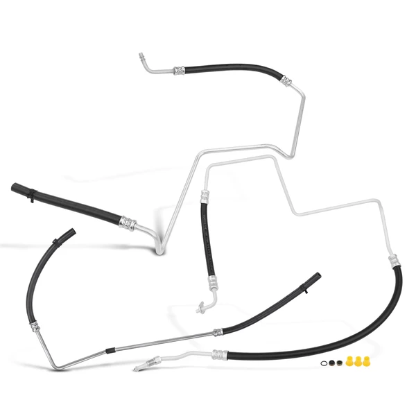 3 Pcs Power Steering Pressure & Return Hose Assembly for 2002-2009 GMC Envoy