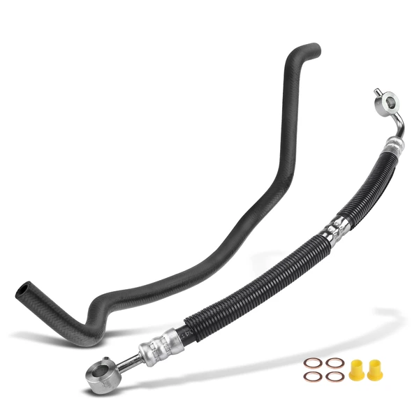 2 Pcs Power Steering Pressure & Return Hose Assembly for 1998-2001 Nissan Altima