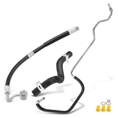 3 Pcs Power Steering Pressure & Reservoir Hose Assembly