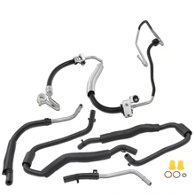 2 Pcs Power Steering Pressure & Return Hose Assembly for 2007-2008 Hyundai Veracruz