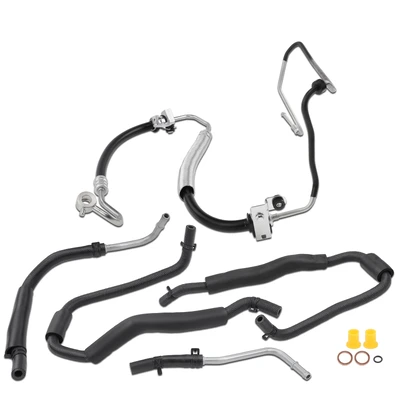 2 Pcs Power Steering Pressure & Return Hose Assembly