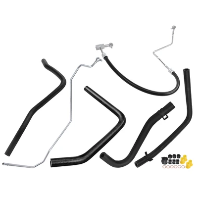 5 Pcs Power Steering Pressure & Return Hose Assembly