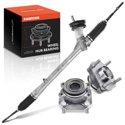 3 Pcs Rack and Pinion & Hub Bearing Kit