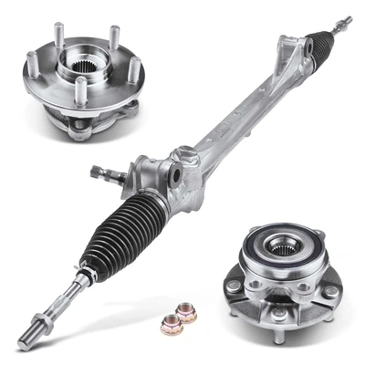 3 Pcs Rack and Pinion & Hub Bearing Kit