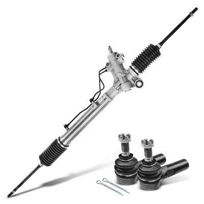 3 Pcs Rack and Pinion & Tie Rod End Kit