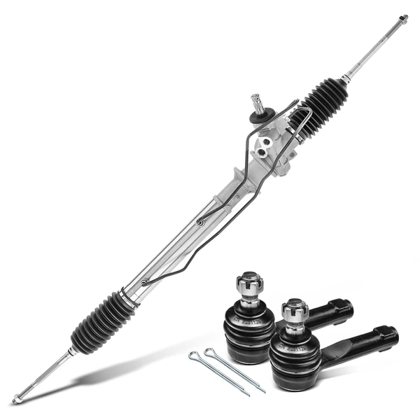 3 Pcs Rack and Pinion & Tie Rod End Kit for Nissan Sentra 95-99 200SX 95-98