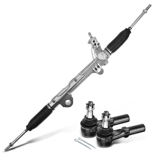 3 Pcs Rack and Pinion & Tie Rod End Kit for Nissan Altima 1996-1997 L4 2.7L FWD