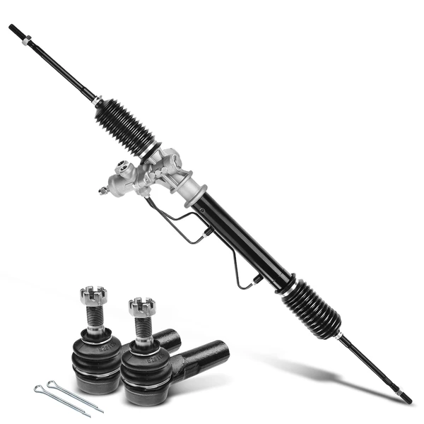 3 Pcs Rack and Pinion & Tie Rod End Kit for Chevrolet Toyota Corolla 1993-2002 Geo