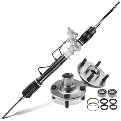3 Pcs Rack and Pinion & Hub Bearing Kit