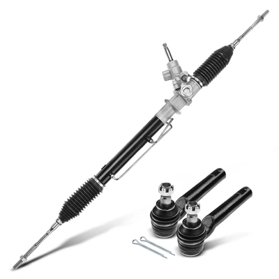 3 Pcs Rack and Pinion & Tie Rod End Kit