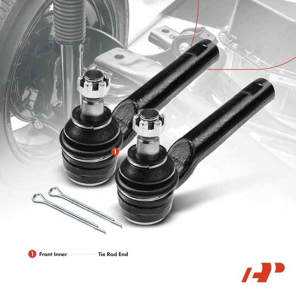 3 Pcs Rack and Pinion & Tie Rod End Kit for Subaru Legacy 2000-2004 2.5L